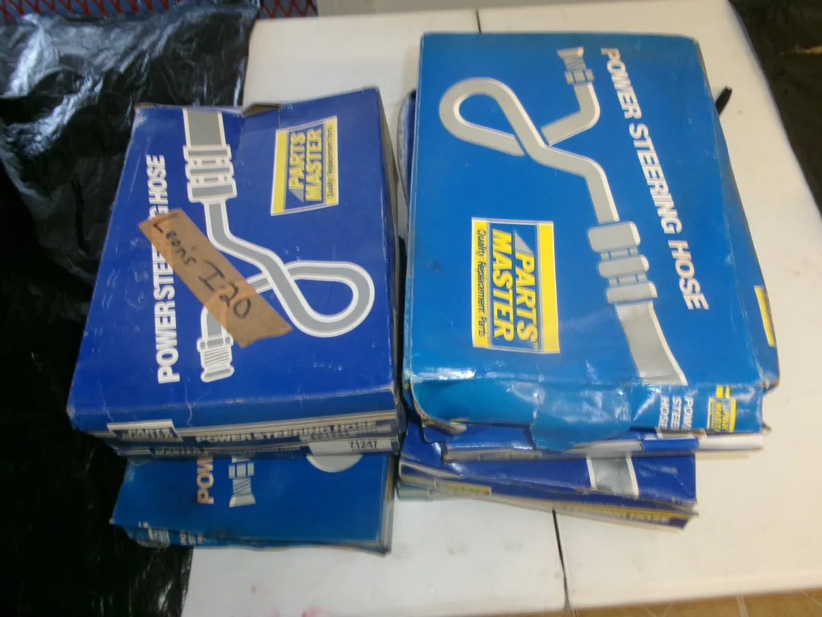LOT OF PARTS MASTER POWER STEERING HOSES