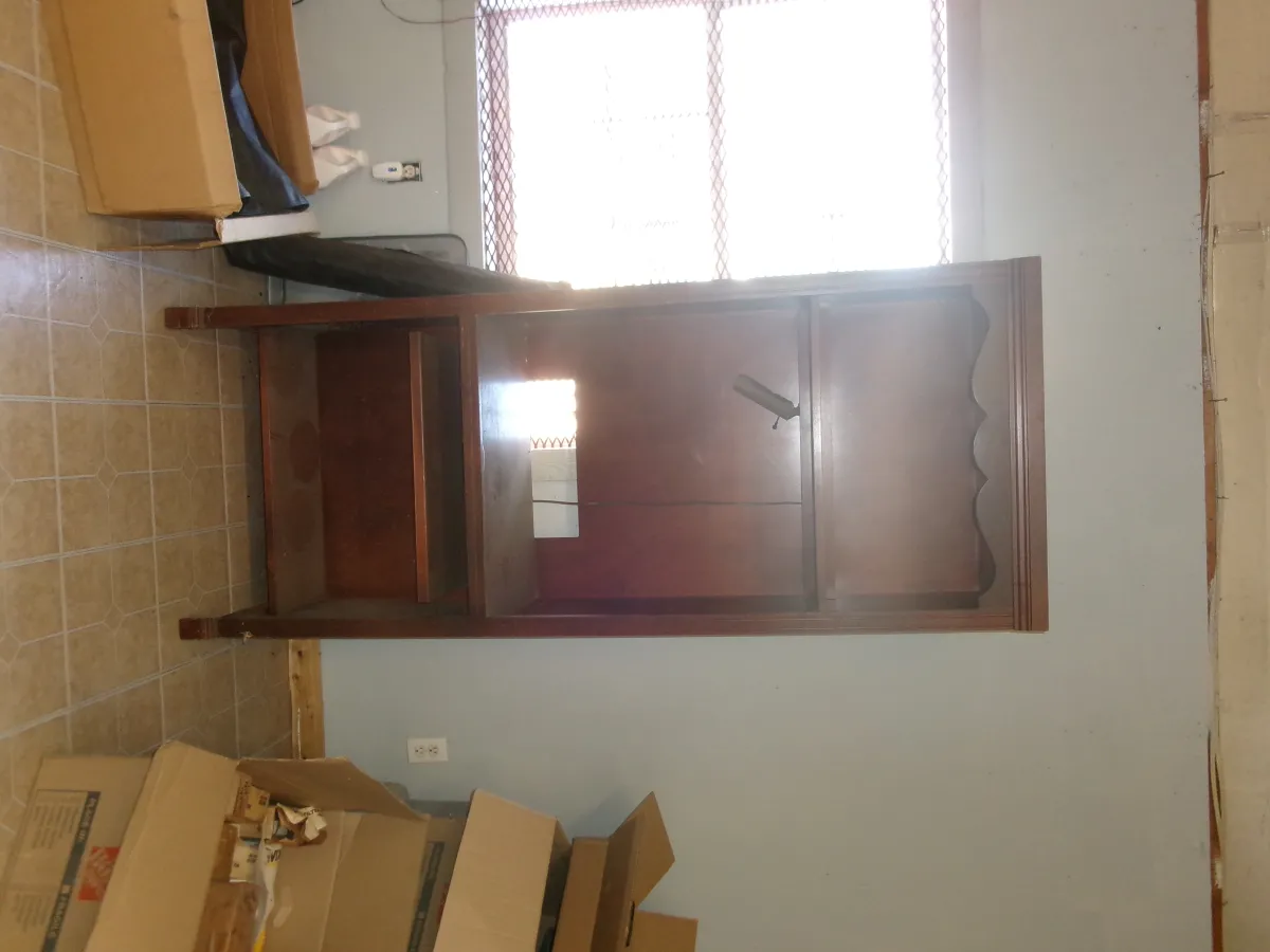 Vintage Wooden computer Hutch/ Wall Display Unit