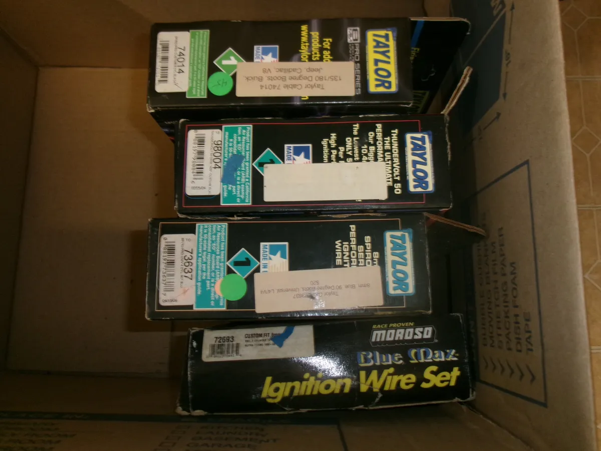 Taylor Cable & Moroso Blue Max Ignition Wire Sets Lot (4 Boxes)