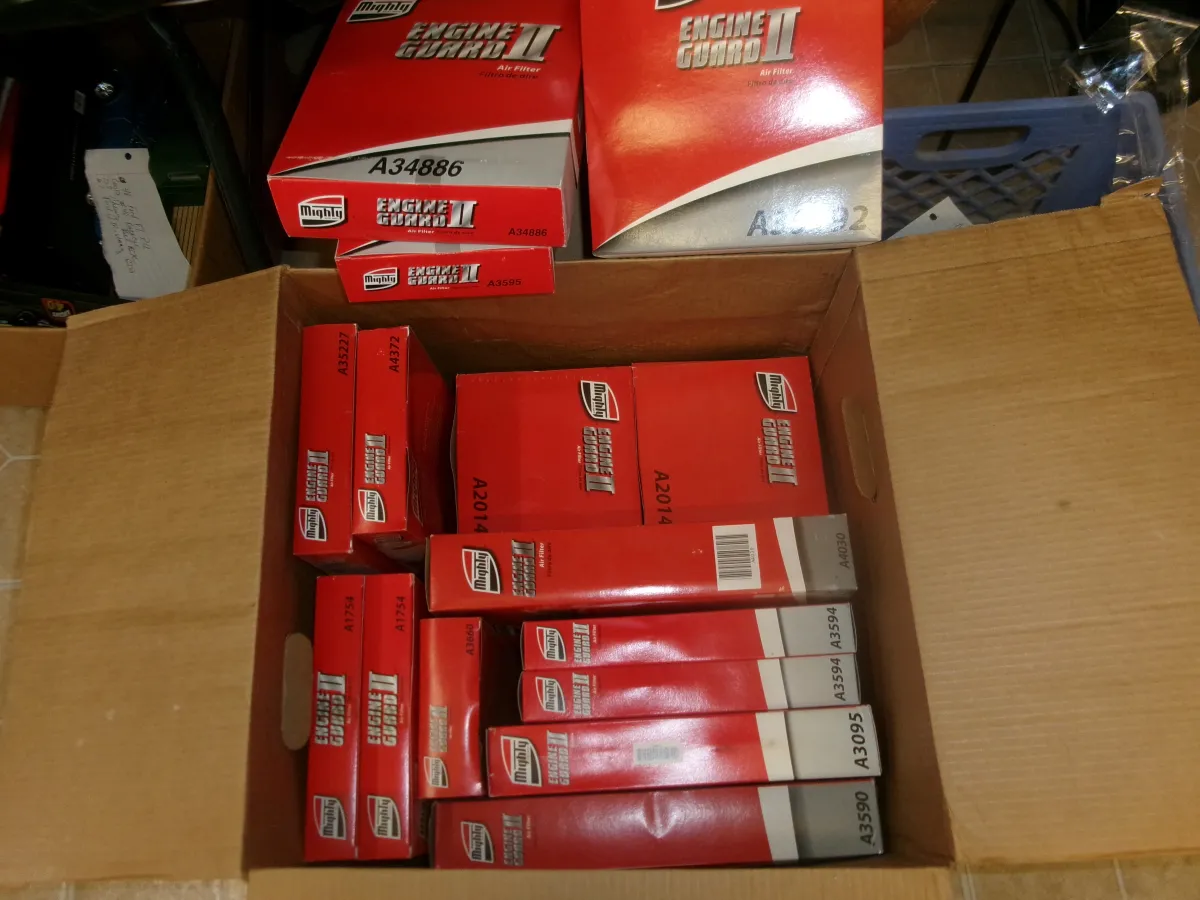 Bulk Lot Mighty Engine Guard II Automotive Air Filters